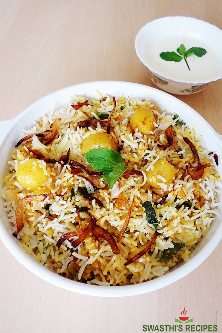 Aloo Biryani + Gravy + Salad